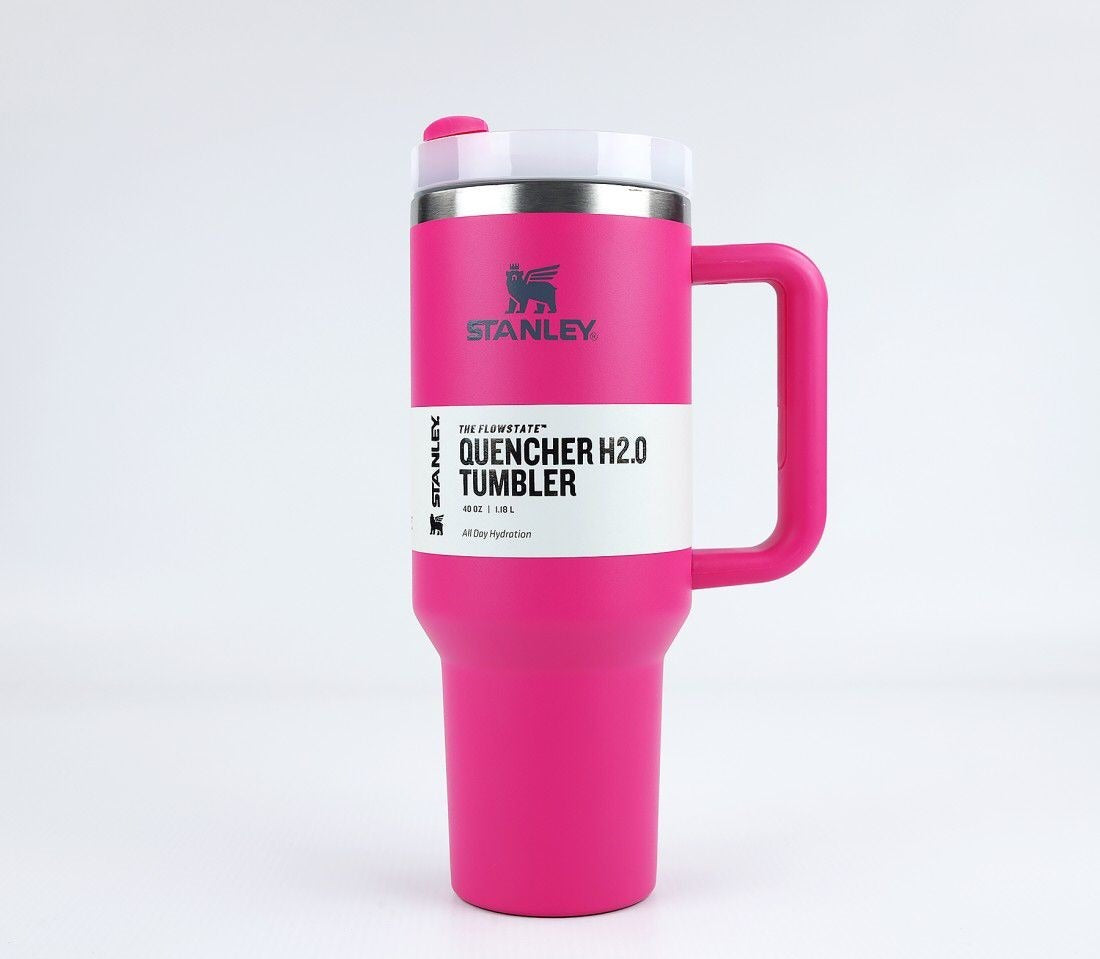 Stanley 40 Oz (1200ML) Stainless Steel Vacuum Insulated Tumbler with Straw – Leak-Proof Quencher Cup for Hot & Cold Beverages, Travel Mug, Gym Water Bottle, Coffee Thermos -Random Colors | Stanley | (With Box)