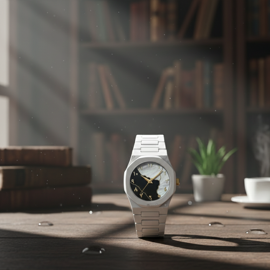 White Aura Watch Elegant Design