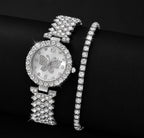 Womens Butterfly Quartz Watch And Bracelet Set