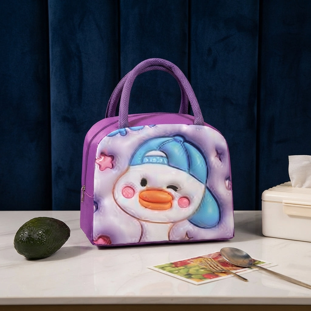 Cute Cartoon Duck Thermal Insulated Lunch Bag - Carry Bag Designed For Food Storage And Daily Meal Routine