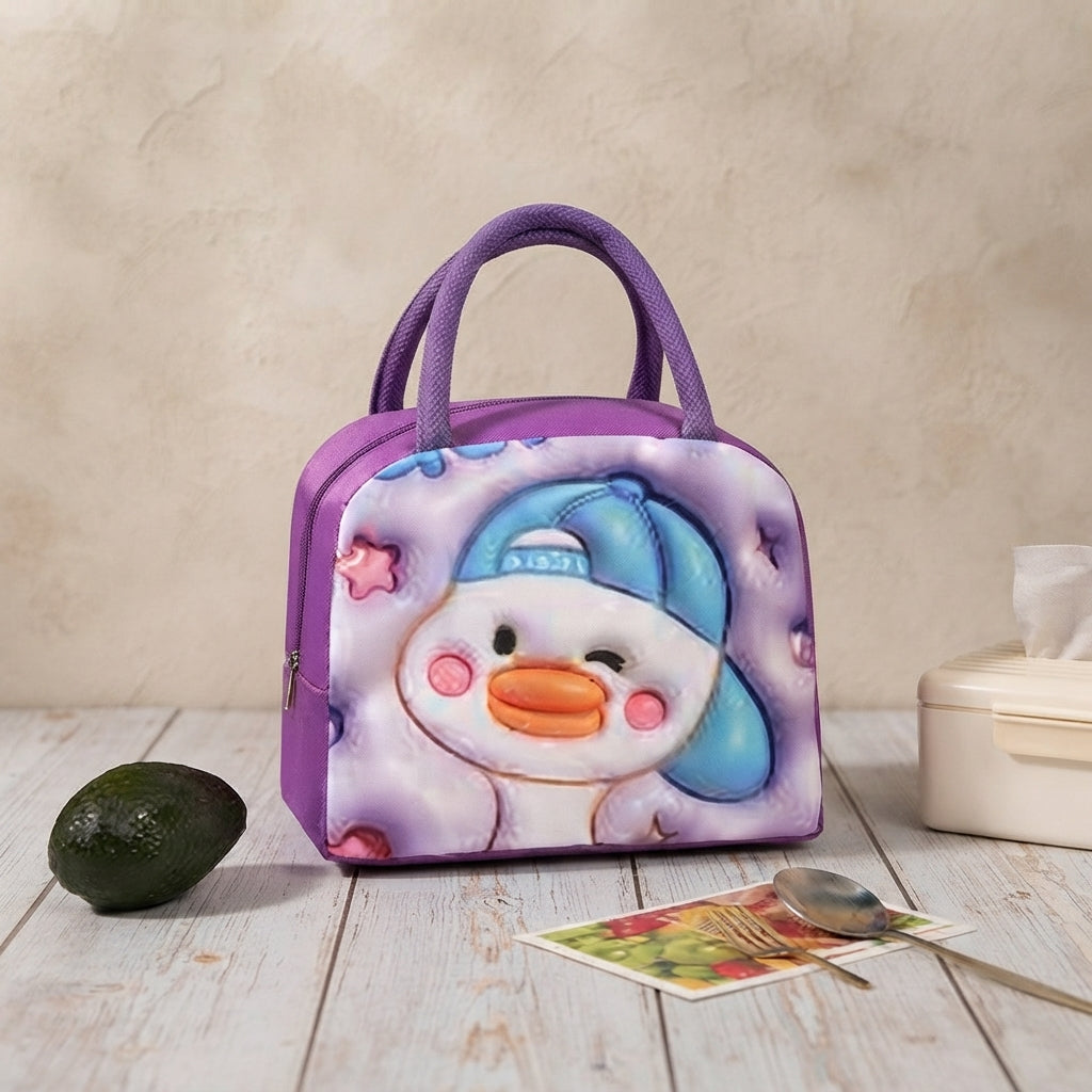 Cute Cartoon Duck Thermal Insulated Lunch Bag - Carry Bag Designed For Food Storage And Daily Meal Routine