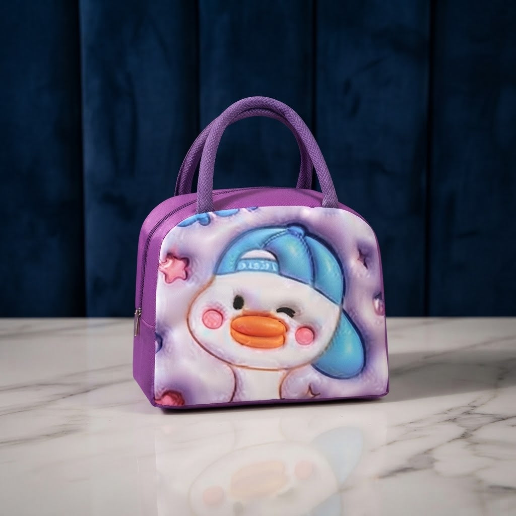 Cute Cartoon Duck Thermal Insulated Lunch Bag - Carry Bag Designed For Food Storage And Daily Meal Routine