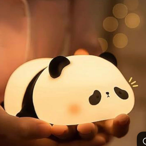 Mini Cute Panda Squishy Night Light – Adorable LED Silicone Lamp for Kids, Baby Nursery & Bedroom Decor | Dimmable Soft Glow Gift