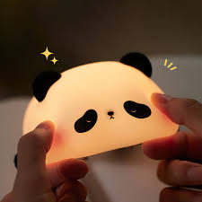 Mini Cute Panda Squishy Night Light – Adorable LED Silicone Lamp for Kids, Baby Nursery & Bedroom Decor | Dimmable Soft Glow Gift