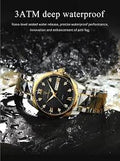 Premium Two-Tone Quartz Watch - Silver & Golden Chain
