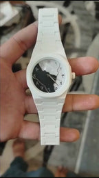 White Aura Watch Elegant Design